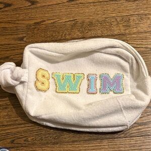 Stoney Clover x Target White Swim Pouch with Colorful Letters